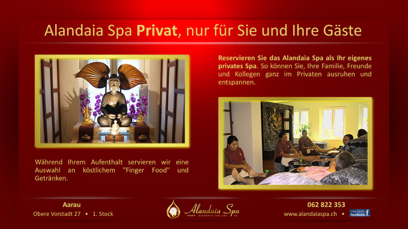 Alandaia Spa - Aarau - Alandaia Spa Privat, nur für Sie und Ihre Gäste